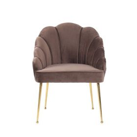 EMILLIA FAUTEUIL GOUD | BRUIN STOF MJ11-82