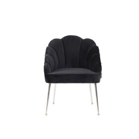 EMILLIA FAUTEUIL | ZWART STOF MJ11-111
