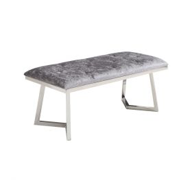 BARI LONGCHAIR | 110X50X47 CM SILVER FABRIC A41-4