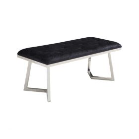 BARI LONGCHAIR | 110X50X47 CM BLACK FABRIC A41-23