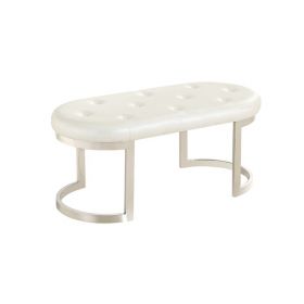 CATANIA ZITBANKJE | 110X50X47 CM WIT PU H1106-2