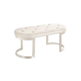CATANIA ZITBANKJE | 110X50X47 CM BEIGE STOF A41-1