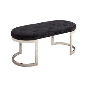 CATANIA LONGCHAIR | 110X50X47 CM BLACK FABRIC A41-23