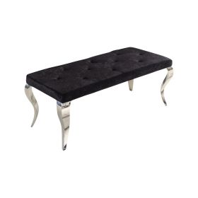 MILANO UZANMA KOLTUGU | 110X50X47 CM SIYAH KUMAS A41-23