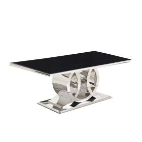 NAPOLI EETTAFEL | 180X90X76 CM ZWART