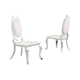 GENOVA DINING CHAIR | WHITE PU H1106-2