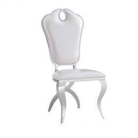 FIRENZE DINING CHAIR | WHITE PU H1106-2