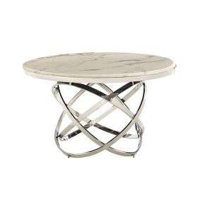 TRENTO EETTAFEL | Ø130X76 CM MARMER 757
