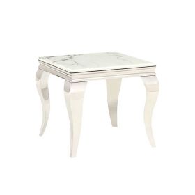 MILANO BIJZETTAFEL | 60X60X55 CM MARMER 757-1