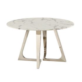 BARI EETTAFEL | Ø130X76 CM MARMER 757