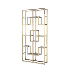 LATINA SHELF FURNITURE GOLD | 108X29X225 CM GREY