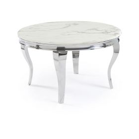 REGGIO EETTAFEL | Ø130X76 CM MARMER 757