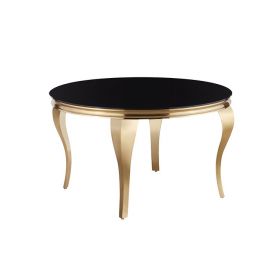 MILANO EETTAFEL GOUD | Ø130X76 CM ZWART