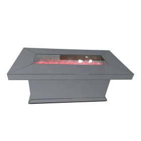 BACOLI DINNER TABLE / AMBIENT FIREPLACE | 180X90X78 CM GREY