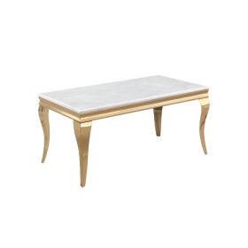 MILANO EETTAFEL GOUD | 160X90X76 CM MARMER 928