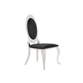 GENOVA DINING CHAIR | MAT BLACK FABRIC VELU99A