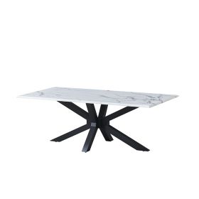 TERNI COFFEE TABLE MATT BLACK | 130X70X42 CM MARBLE 757-1