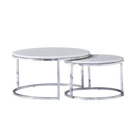 MESSINA COFFEE TABLE | Ø80X42 CM  MAR. 576-1  2-PIECE