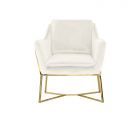 FOGGIA FAUTEUIL GOUD | BEIGE STOF MJ11-1