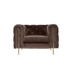 CAMPANIA FAUTEUIL GOUD | BRUIN STOF MJ11-82