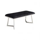 BARI LONGCHAIR | 110X50X47 CM BLACK FABRIC A41-23