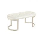 CATANIA ZITBANKJE | 110X50X47 CM WIT PU H1106-2