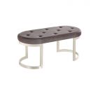 CATANIA ZITBANKJE | 110X50X47 CM GRIJS STOF VELU97A