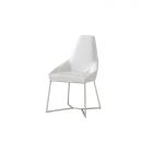 RAVENA DINING CHAIR | WHITE PU H1106-2