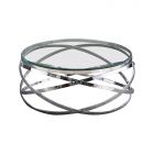 TRENTO COFFEE TABLE | Ø100X42 CM TRANSPARENT