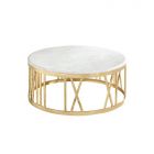 ROMA SALONTAFEL GOUD | Ø100X42 CM MARMER 928