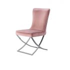 ANDRIA EETKAMERSTOEL | ROZE STOF VELU52A