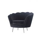 BERGAMO ARMCHAIR | MATT BLACK FABRIC VELU99A