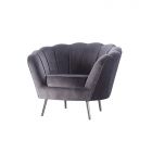 BERGAMO SESSEL | GRAU STOFF VELU97A