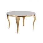 MILANO EETTAFEL GOUD | Ø130X76 CM MARMER 928