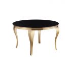 MILANO EETTAFEL GOUD | Ø130X76 CM ZWART