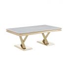 FERRARA COFFEE TABLE GOLD | 130X70X45 CM MARBLE 928
