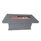 BACOLI DINNER TABLE / AMBIENT FIREPLACE | 180X90X78 CM GREY