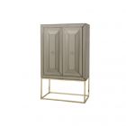 CASTRO CABINET GOLD | 100X47,5X150 CM  SEPIA