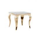 MILANO SIDE TABLE GOLD | 60X60X55 CM MARBLE 928