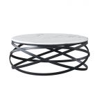 TRENTO COFFEE TABLE MATT BLAC | Ø100X42 CM MARBLE 757-