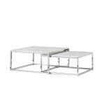 GENUA COFFEE TABLE | 90X90X42 CM  MARMER  2-PIECE