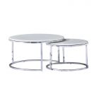 MESSINA COFFEE TABLE | Ø80X42 CM  MAR. 576-1  2-PIECE