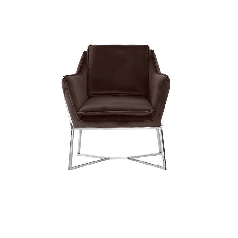 FOGGIA ARMCHAIR | BROWN FABRIC MJ11-82