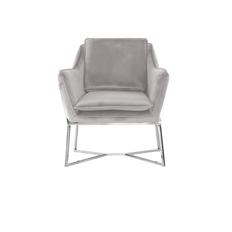 FOGGIA ARMCHAIR | LIGHT GREY FABRIC MJ11-67