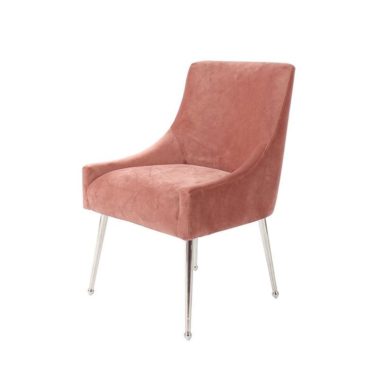 PARMA DINING CHAIR | PINK FABRIC MJ11-34