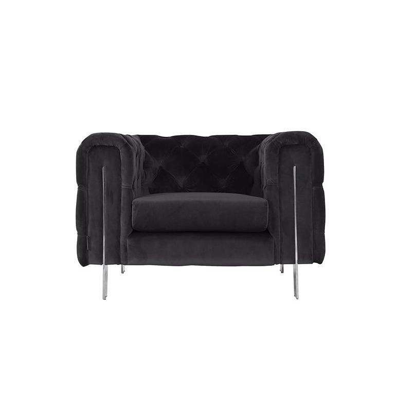 CAMPANIA ARMCHAIR | BLACK FABRIC MJ11-111