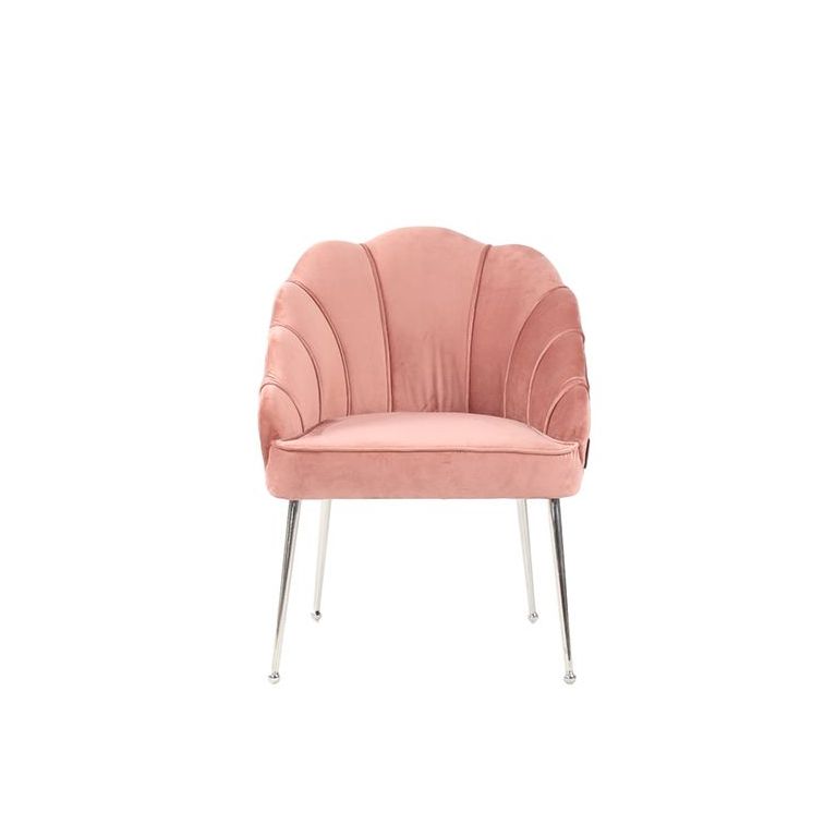 EMILLIA DINNER CHAIR | PINK FABRIC MJ11-34