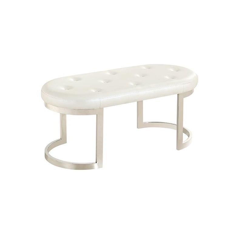 CATANIA LONGCHAIR | 110X50X47 CM WHITE PU H1106-2