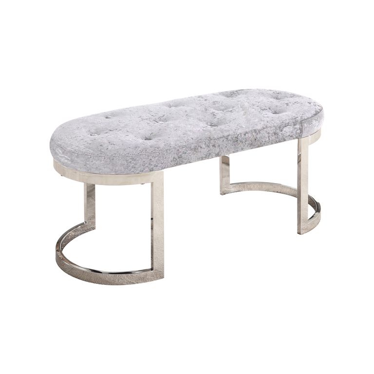 CATANIA LONGCHAIR | 110X50X47 CM SILVER FABRIC A41-4