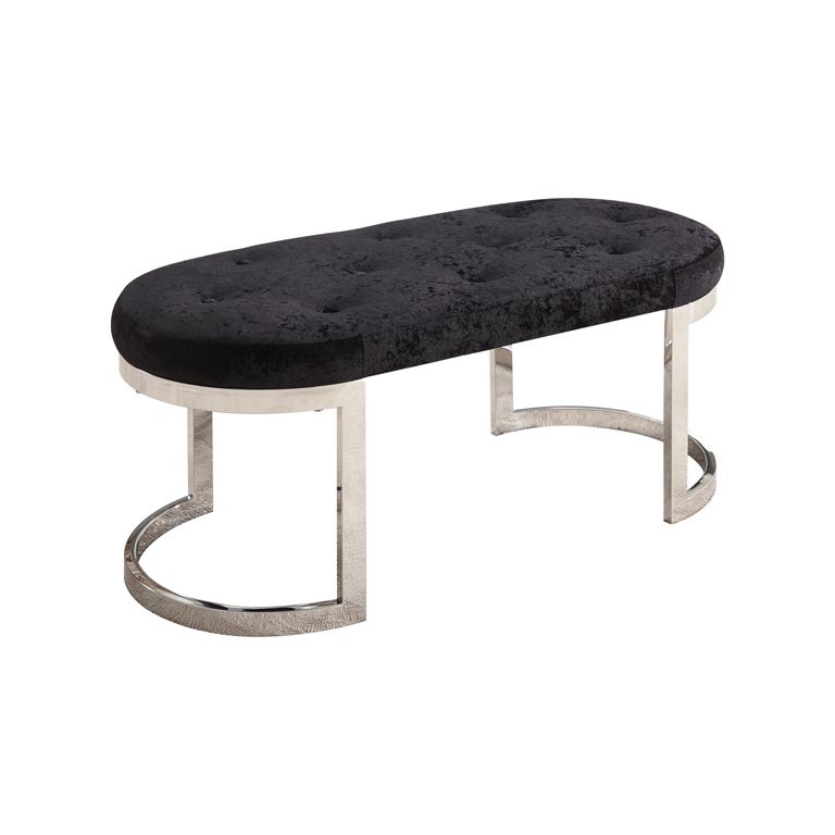 CATANIA LONGCHAIR | 110X50X47 CM BLACK FABRIC A41-23